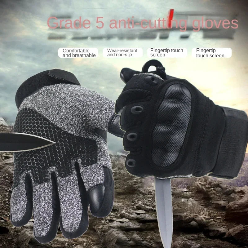 Level 5 Anti-Cut Tactical Gloves | Combat & Self-Defense Protection