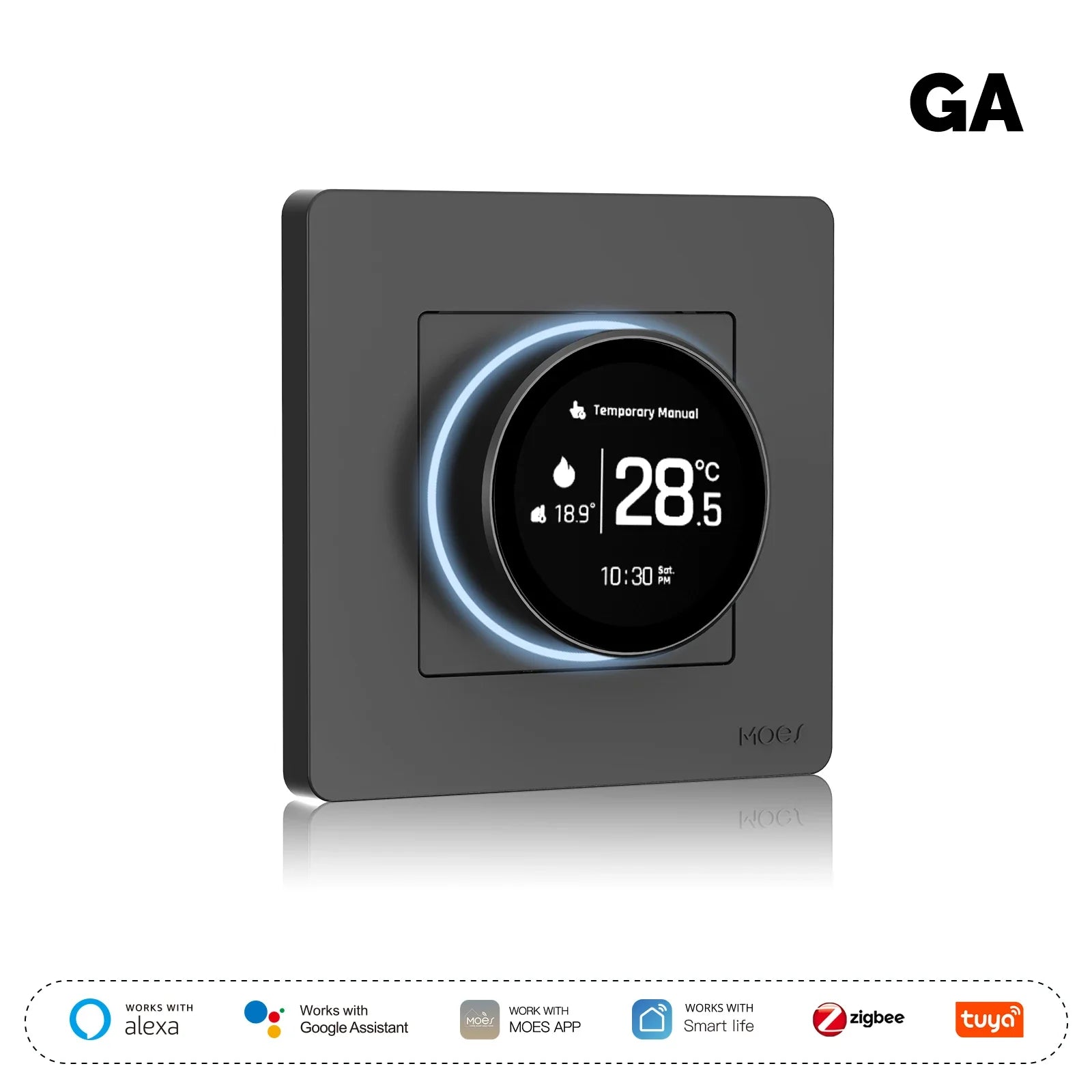 MOES Smart Knob Thermostat - Wi-Fi Heating Control