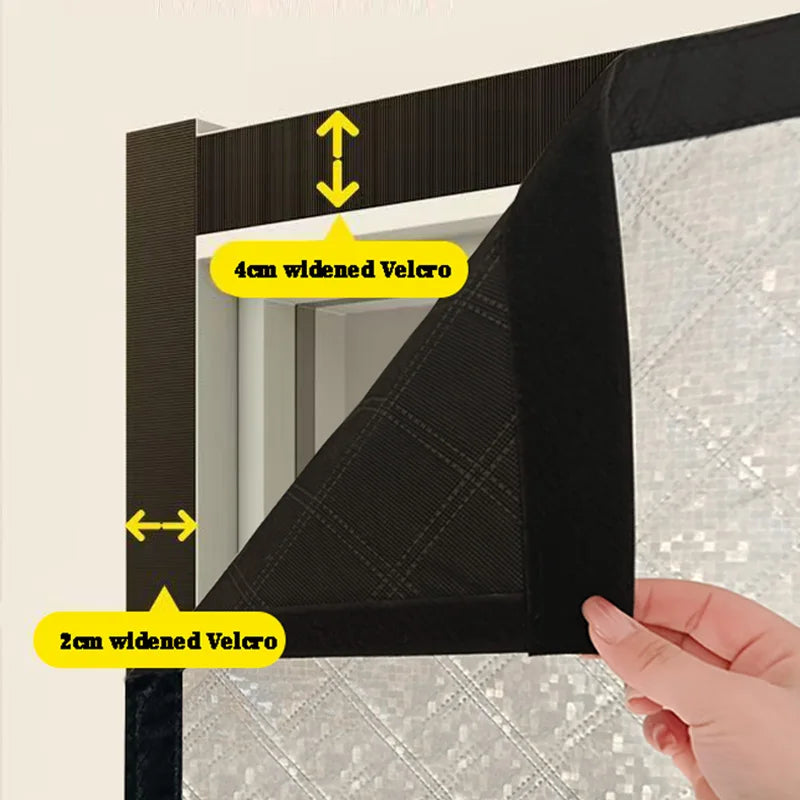 Magnetic Winter Door Curtain | No Drill | Energy Saver | Easy Install