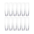 12 Clear Glass Cylinder Vases - Bulk Floral Decor for Events & Home
