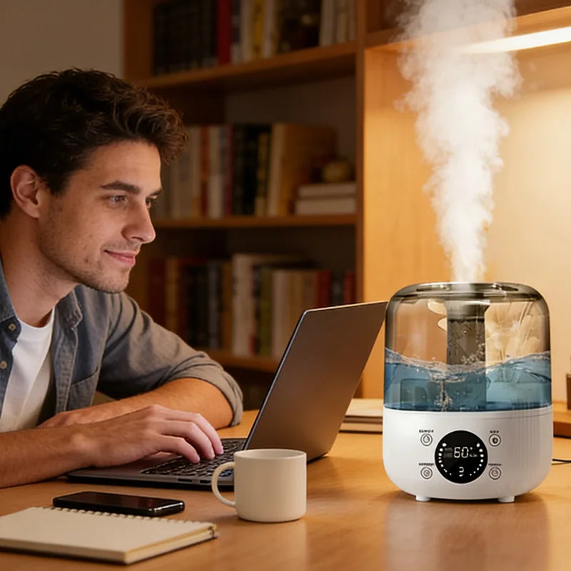 JFBONIN Dual Mist Essential Oil Humidifier for Home & Office