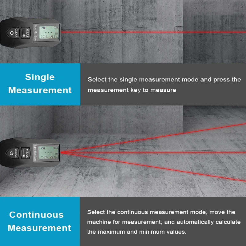 Pracmanu 30M Laser Rangefinder - High Precision Digital Distance Meter