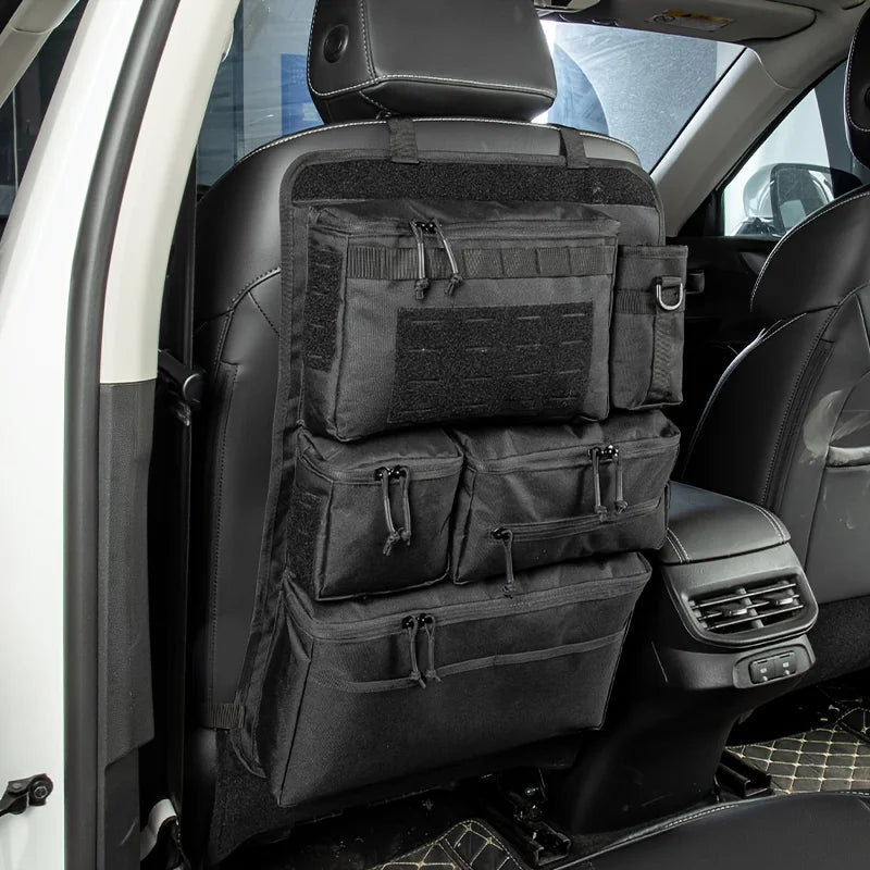 Vabena Tactical Car Seat Organizer – Multifunctional Storage Bag