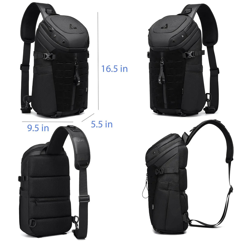 Anti-Theft Sling Bag | USB Charging Waterproof Crossbody Backpack