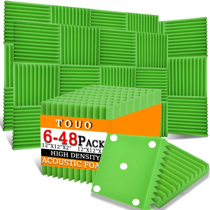 TOUO Sound Absorbing Foam Panels - Studio Acoustic Treatment & Soundproofing