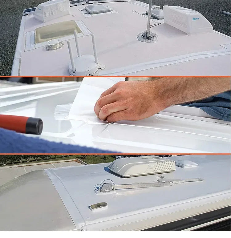 RV Roof Repair Tape - White Waterproof Heavy-Duty Sealant