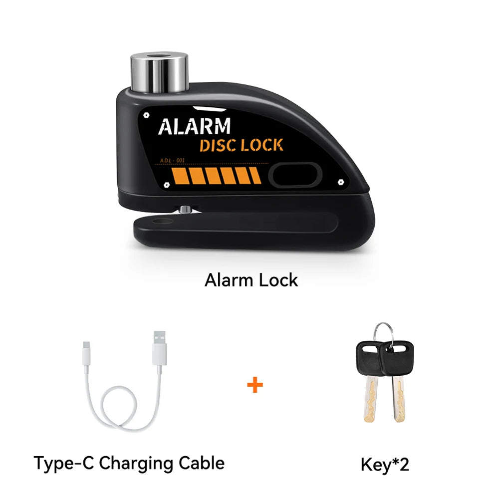Extractme 120dB Motorcycle Alarm Disc Lock - Anti-Theft Security