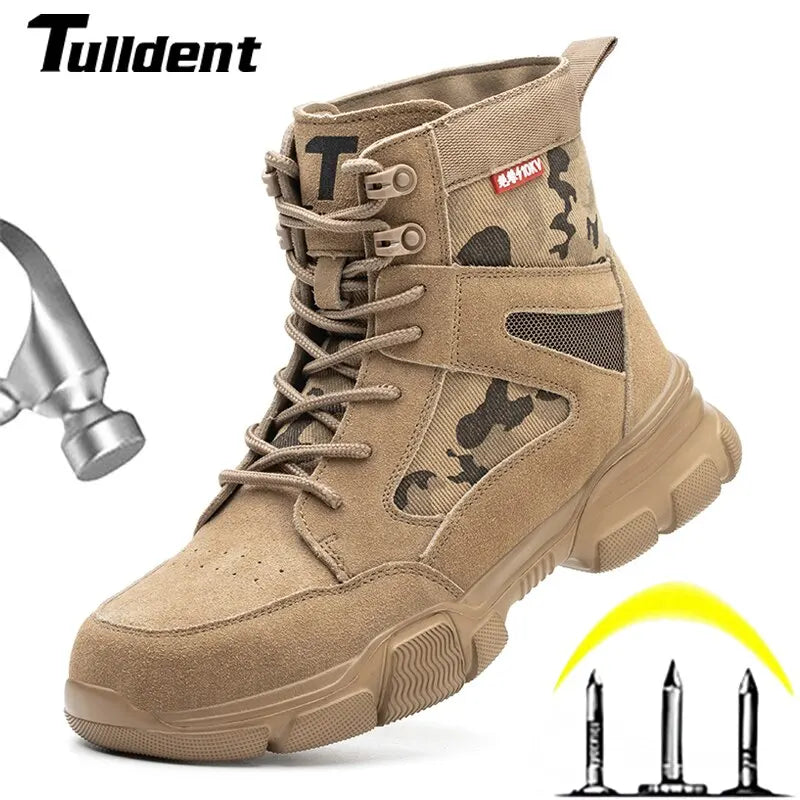 Tulldent Desert Combat Indestructible Safety Boots | Ultimate Protection Footwear