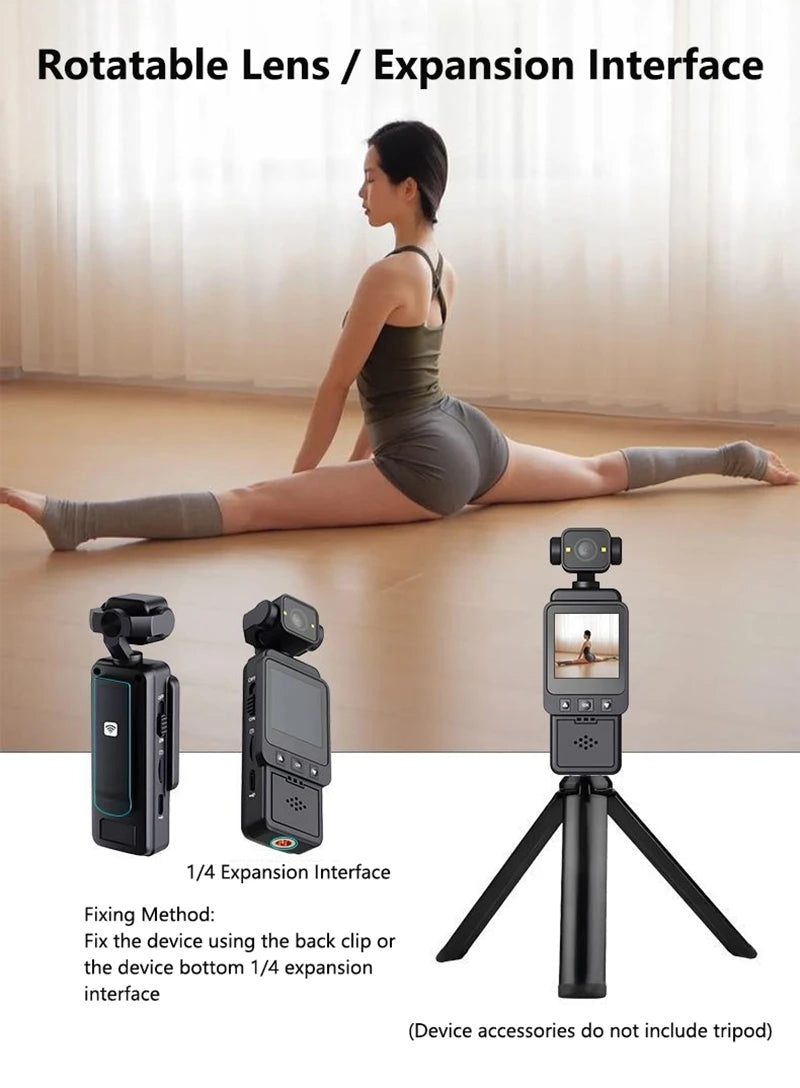Lenovo 4K Waterproof Action Camera with Dual Screens