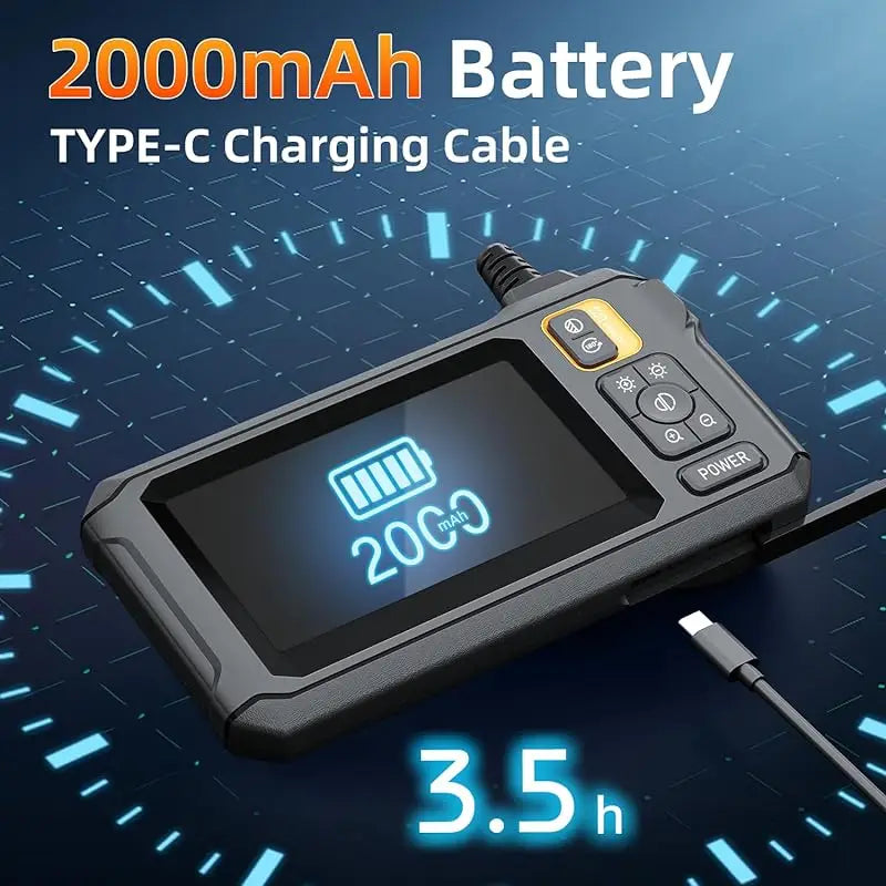 Vabena Industrial Endoscope Camera 8mm HD1080P | Car & Pipe Inspection
