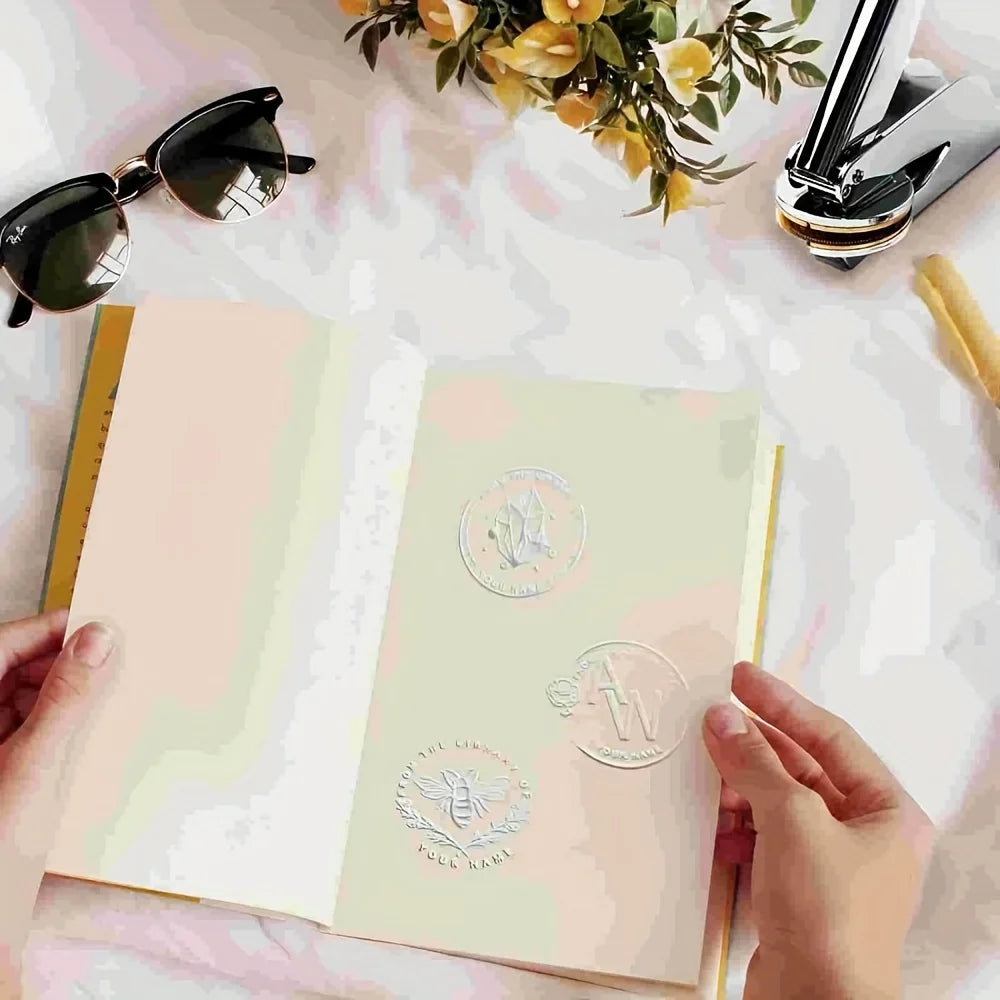 Custom Embosser Stamp for Books, Weddings & Invitations | DIY Seal