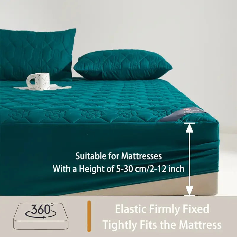 Waterproof Mattress Protector | Soft, Breathable Fitted Sheet for Single/Double Bed
