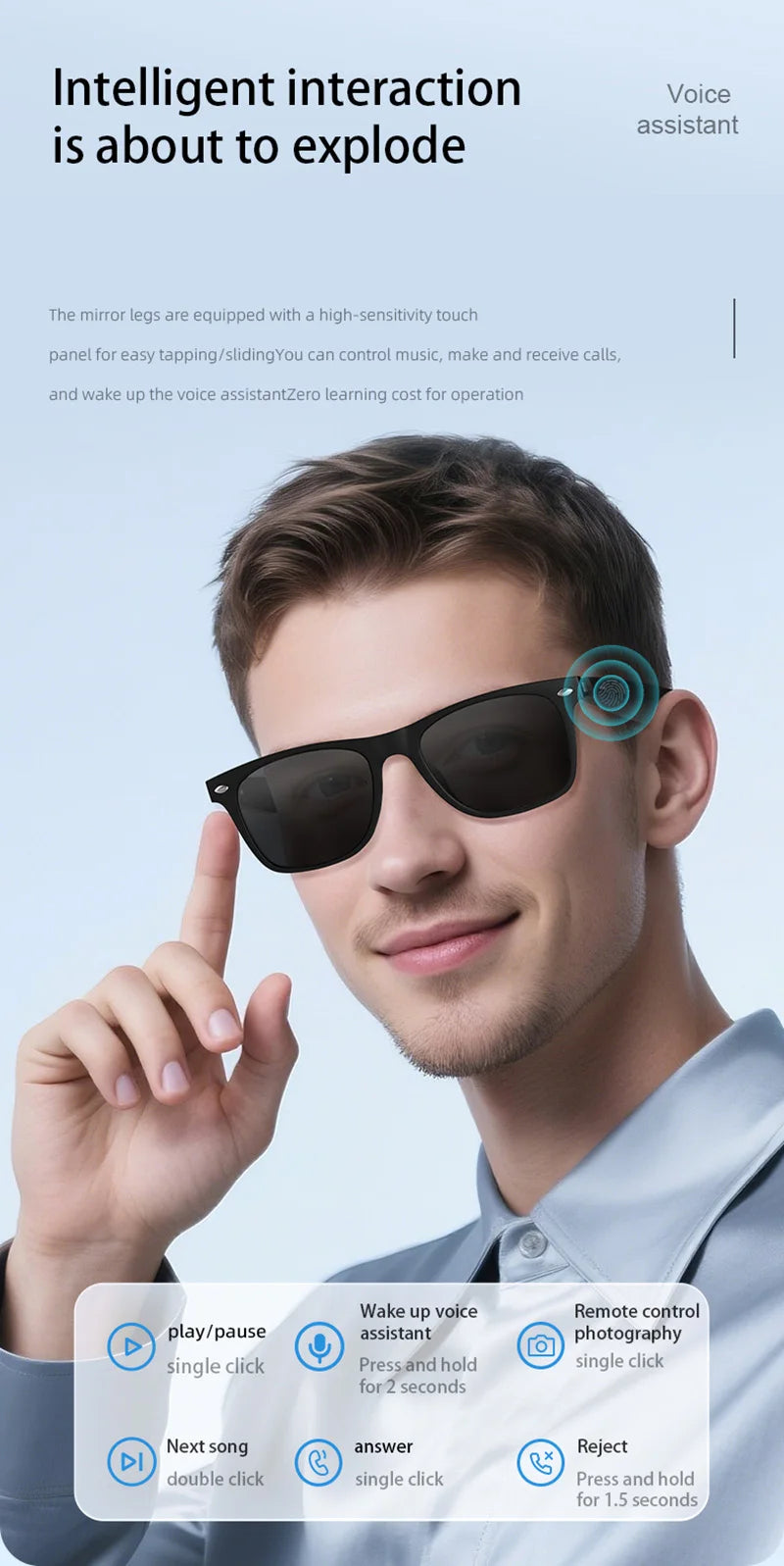 VIVO Fashion Smart Glasses | Waterproof Bluetooth Audio & Calls