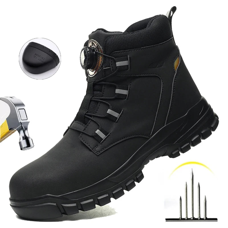 Waterproof Steel Toe Industrial Work Boots - Ultimate Protection