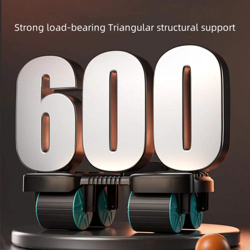 Abdominal Wheel Exerciser Automatic Rebound Anti-Slip Home Gym