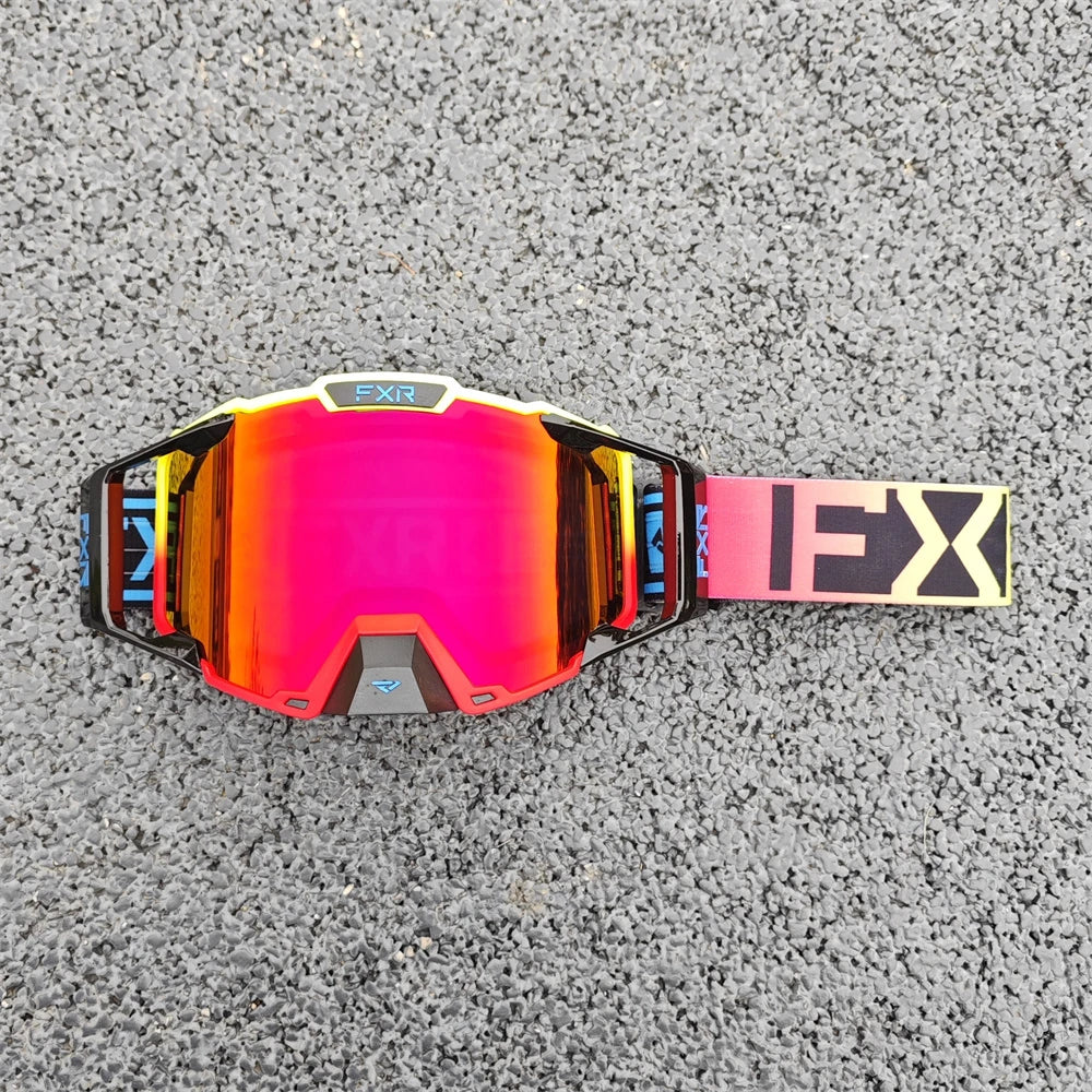 FXR Motocross Goggles HD Lens Anti-fog MX MTB Dirt Bike Eyeglasses