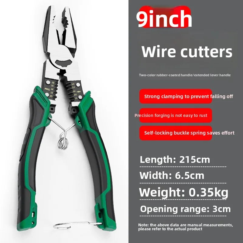 9-Inch Heavy Duty Wire Cutter | Precision Needle Nose Pliers