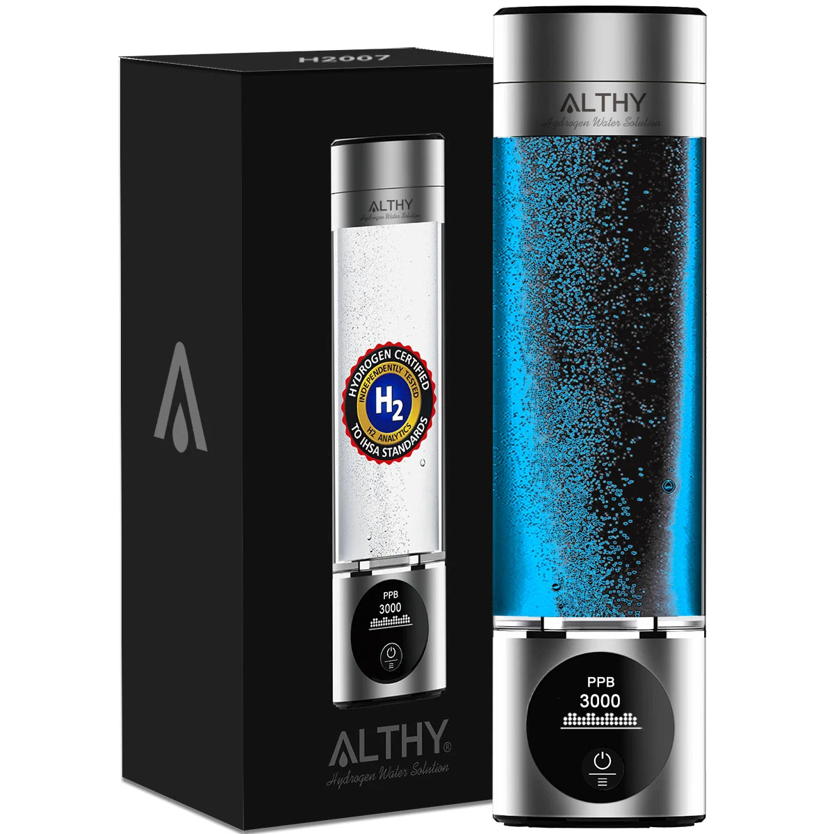 ALTHY Hydrogen Water Generator Bottle | DuPont SPE+PEM H2 Inhalation