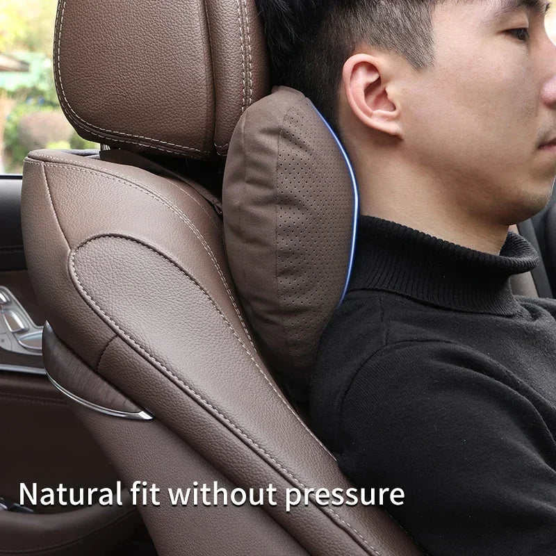 Premium Car Headrest Neck Support Pillow - Maybach S-Class Design, Universal Fit