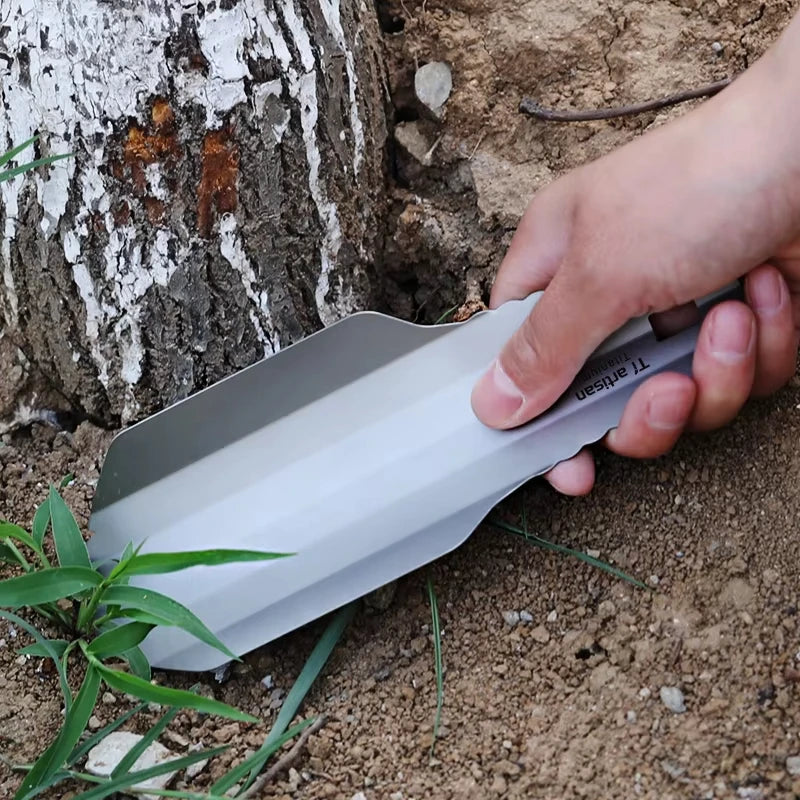 Tiartisan Titanium Mini Trowel - Ultralight Camping Hiking Garden Shovel