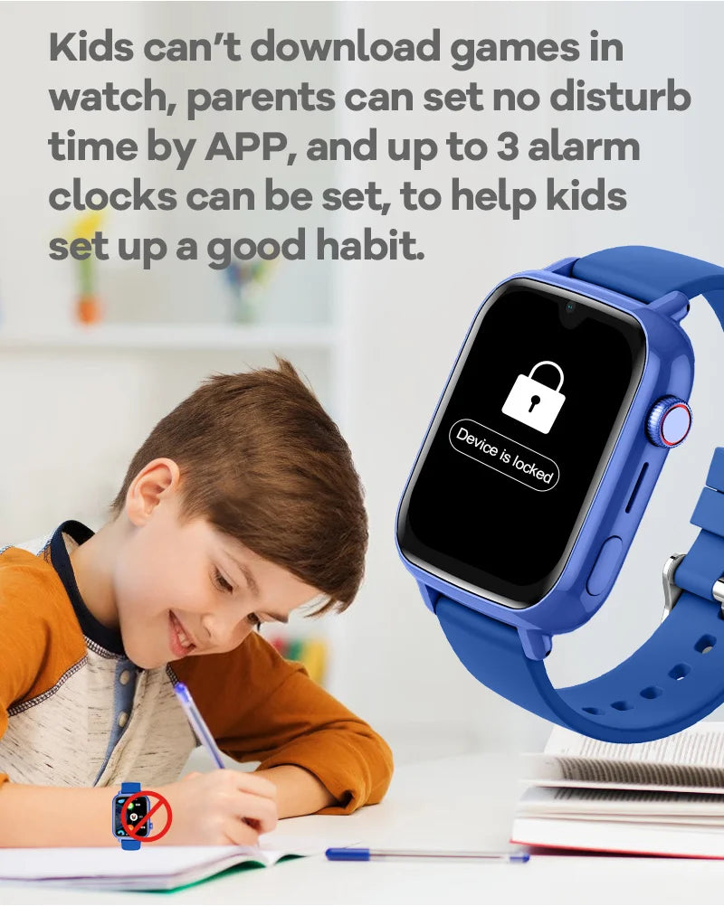 Kids 4G Smart Watch with GPS Tracker & Video Call | Child Safety Phone Watch