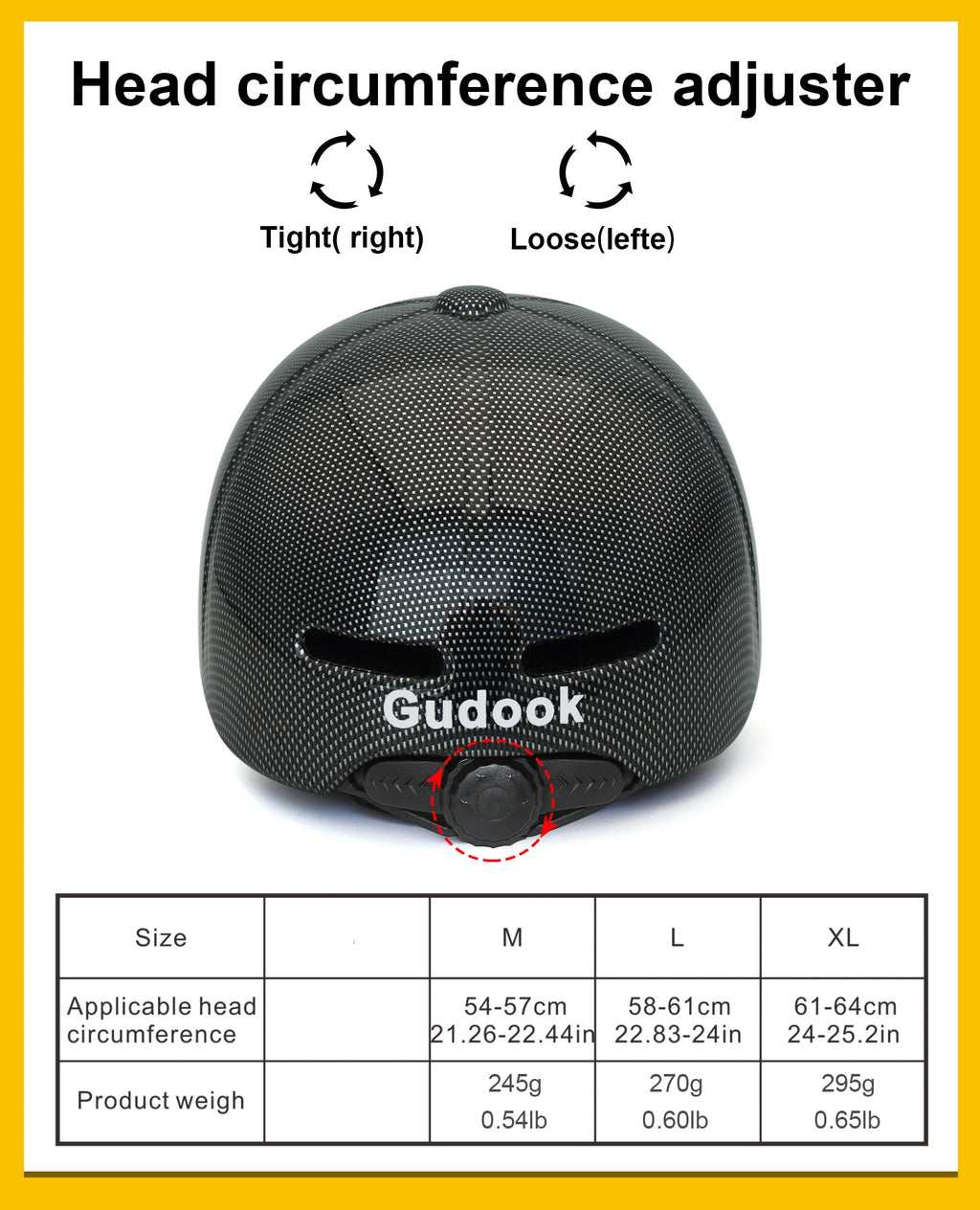 GUDOOK Baseball Cap Bike Helmet - Adult Adjustable Cycling Safety for MTB & Road