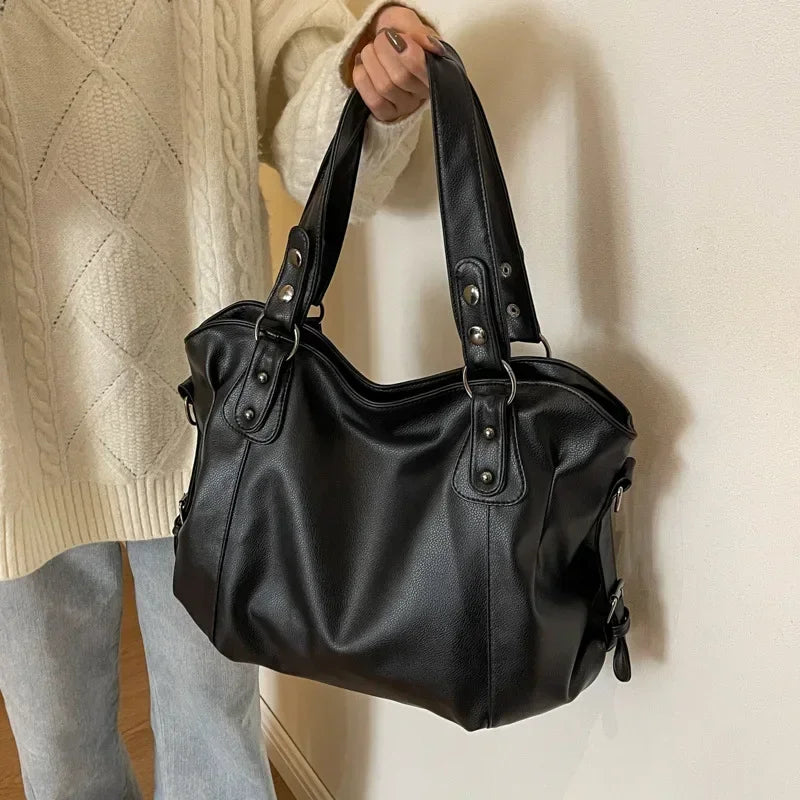 Vabena 2026 Soft Interior Shoulder Bags - High Quality Contrasting PU Handbags