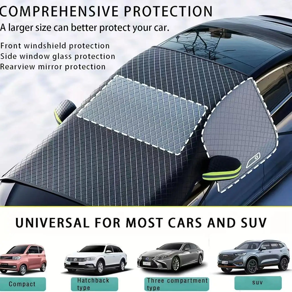 Premium Magnetic Snow & Sun Car Cover - Thickened Oxford Cloth