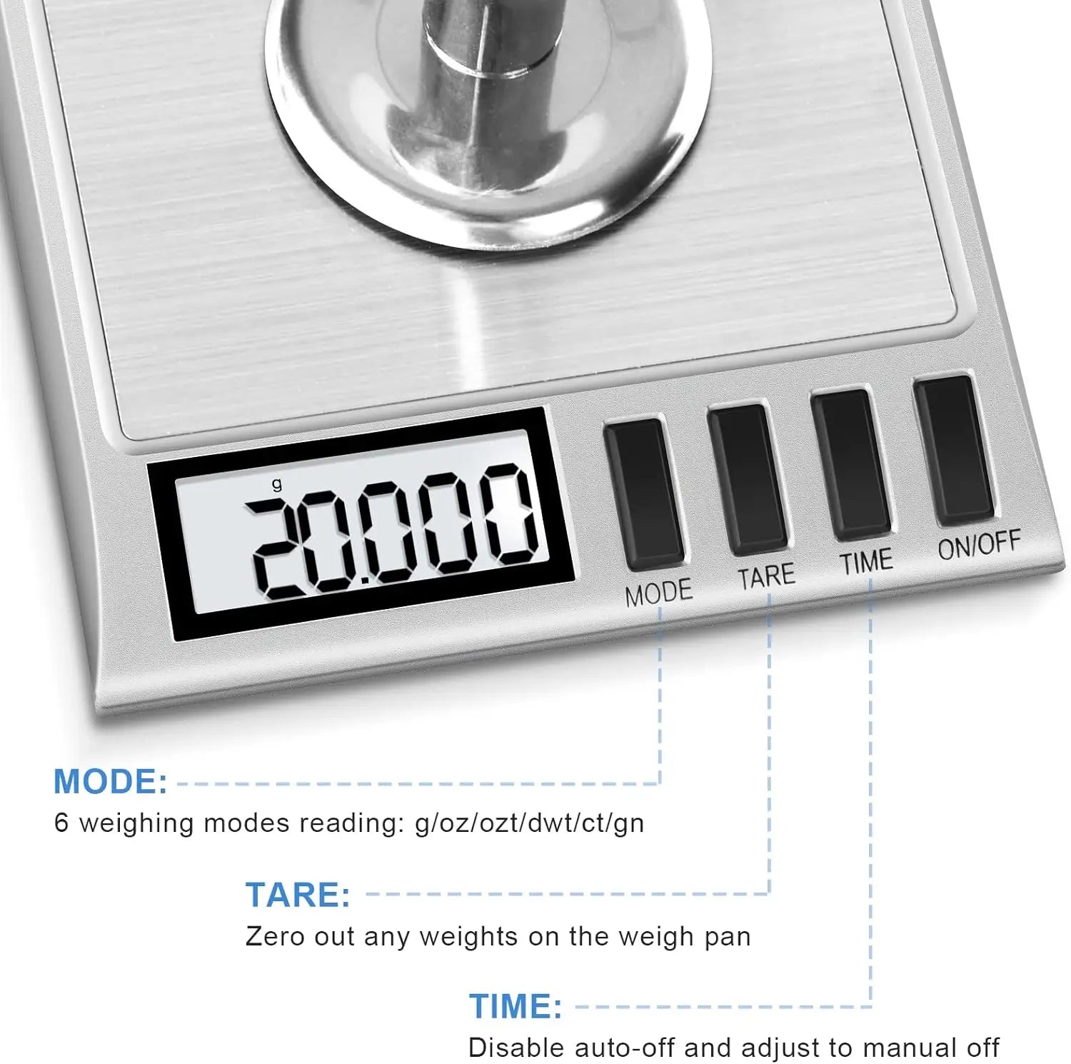 Digital Milligram Scale 50g/0.001g - Precision Jewelry & Reloading Mg Scale