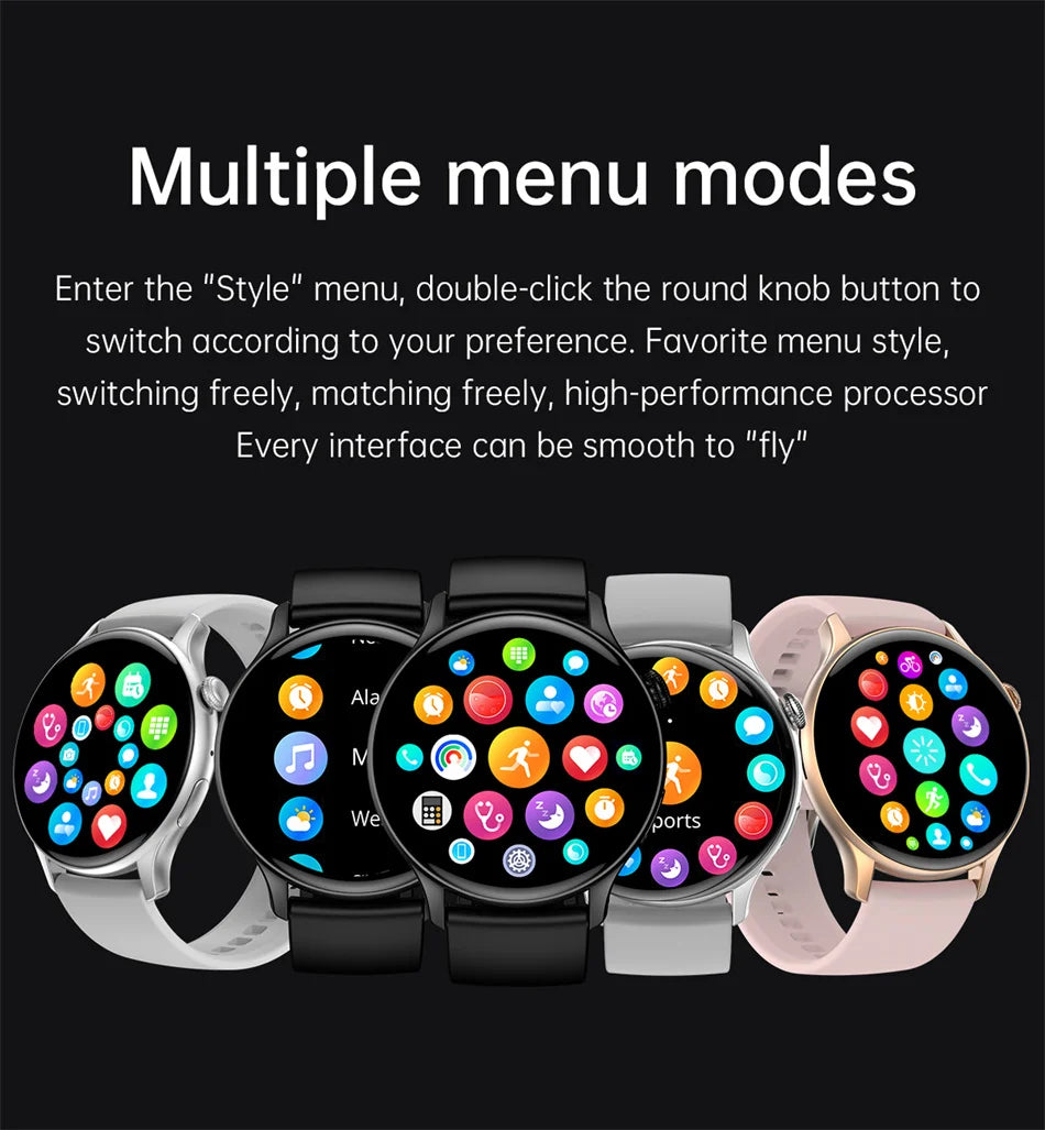 Women's Elegant AMOLED Smartwatch with GPS & Bluetooth Calling