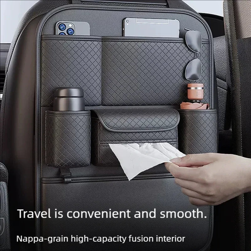 JFBONIN Car Seat Back Organizer - High-Capacity Multi-Pocket Storage