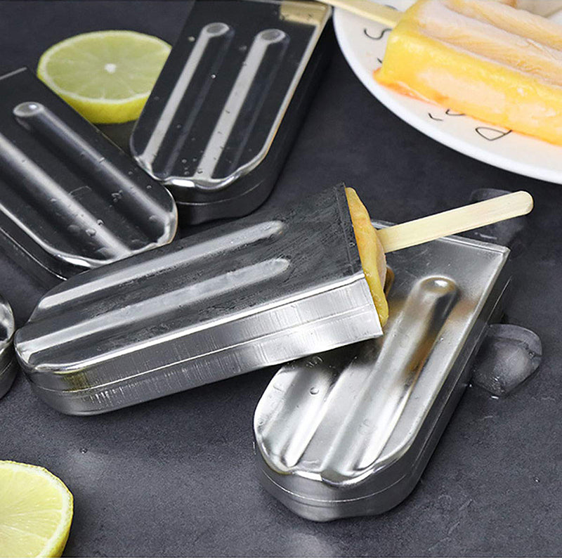 Stainless Steel Popsicle Mold Rack – Homemade Ice Cream & Lolly Maker Set