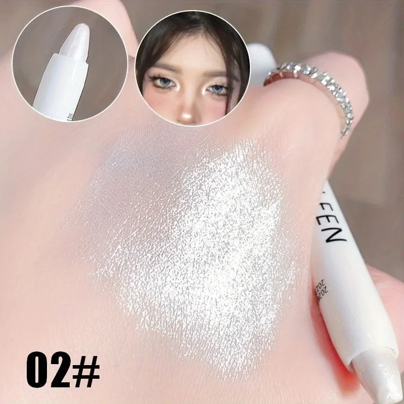 Shimmering Highlight Stick & Eyeshadow Pencil - Dazzling Glitter White