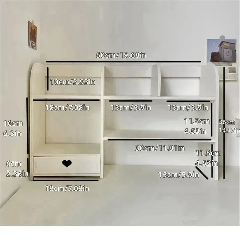 Double-Layer Desktop Organizer Rack - Stationery & Cosmetics Storage