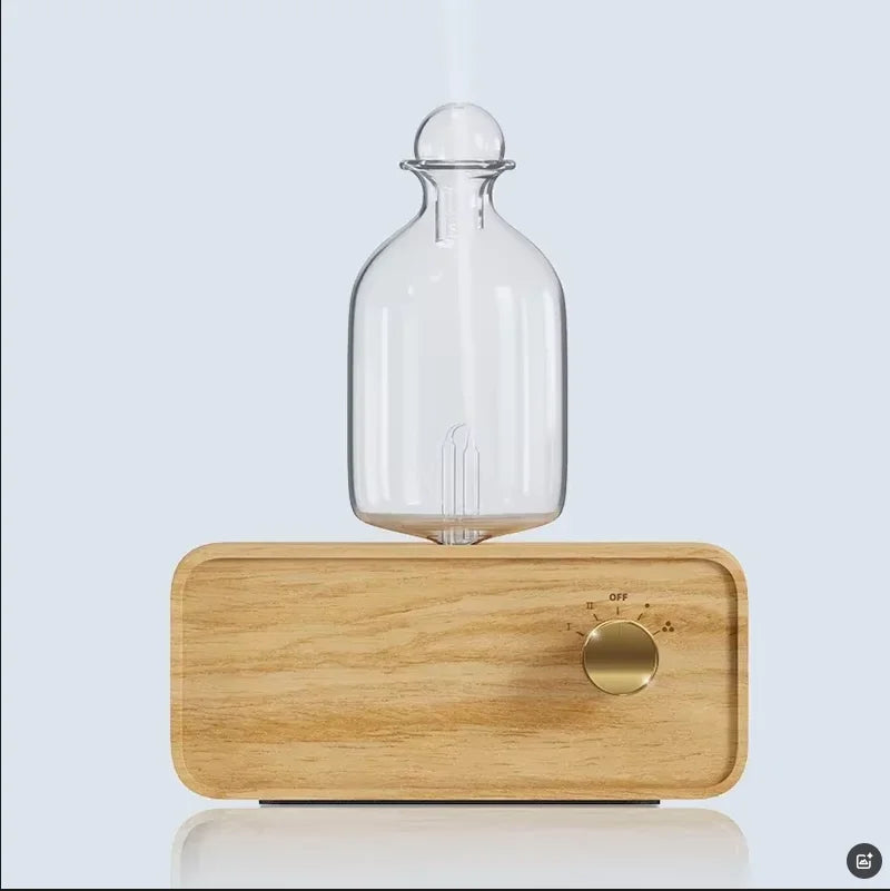 YCTMO Glass & Wood Grain Aroma Diffuser | Essential Oil Diffuser