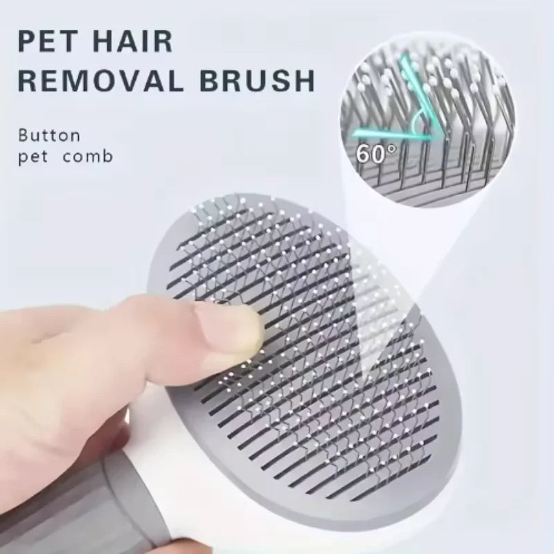 Self Cleaning Pet Brush & Dematting Comb - Dogs & Cats