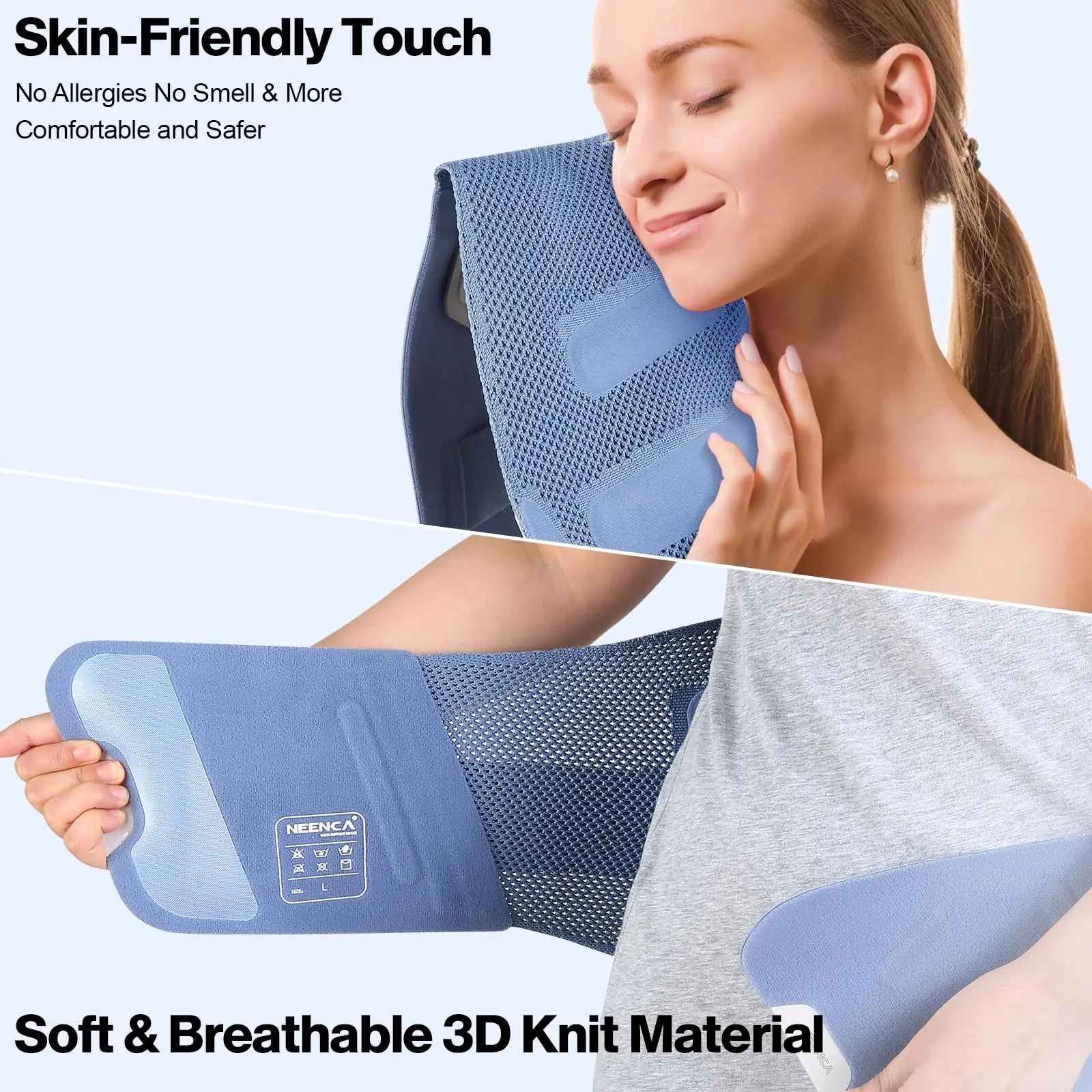 NEENCA Back Support Brace - Adjustable Lumbar Pain Relief Belt for Sciatica & Injuries