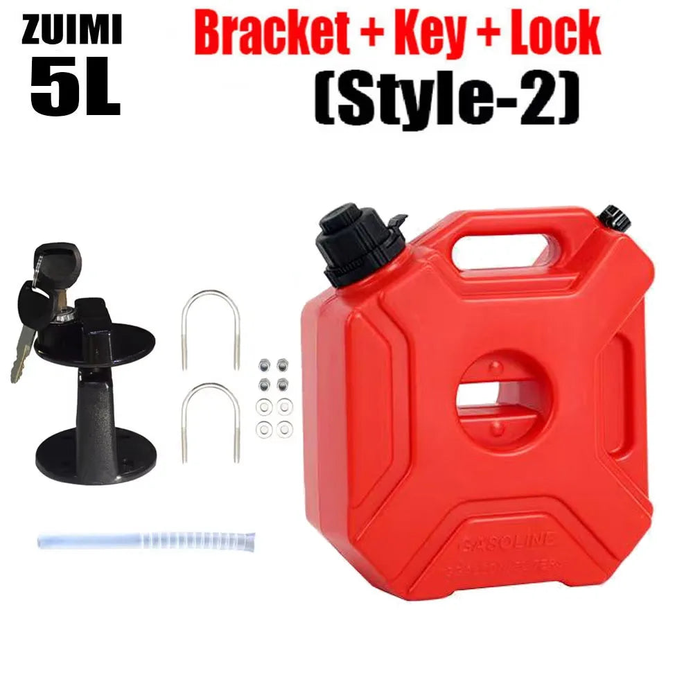 Motorcycle Fuel Tank 3/5L Child Lock Anti-static Jerry Can