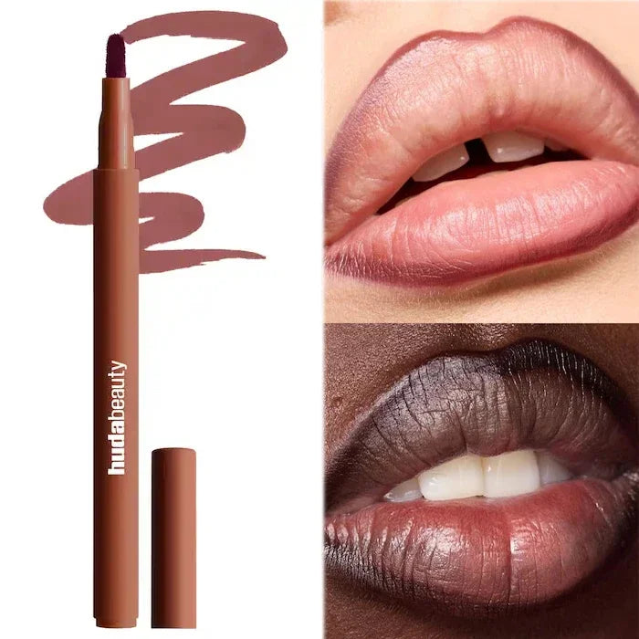 Vabena Velvet Brown Lip Liner Pencil - Matte, Waterproof & Non-Stick Lip Contour