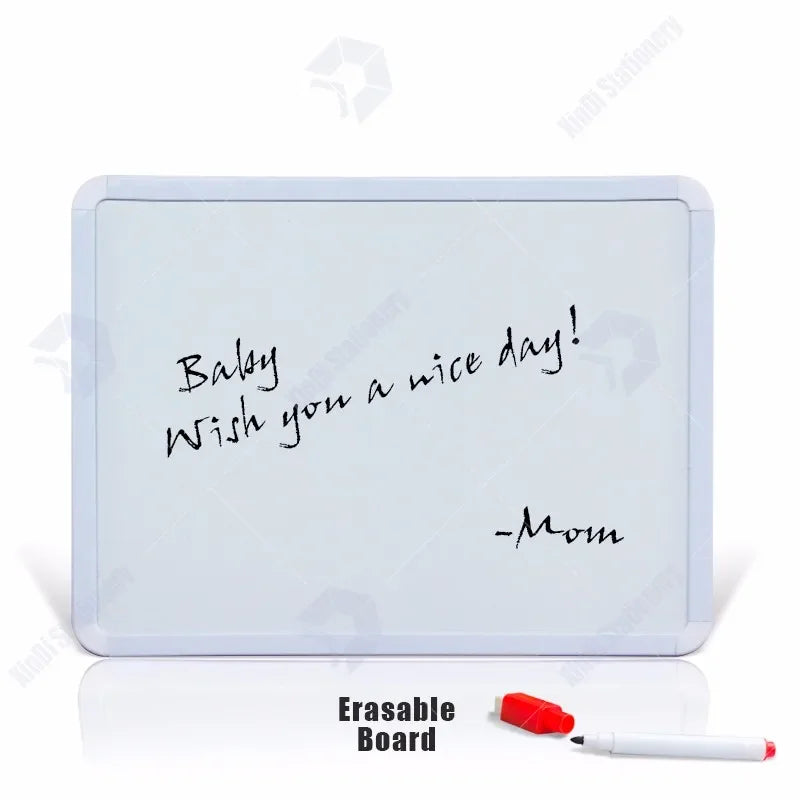 4-Style Magnetic Fridge Whiteboard Set - Notes, Reminders & Decor