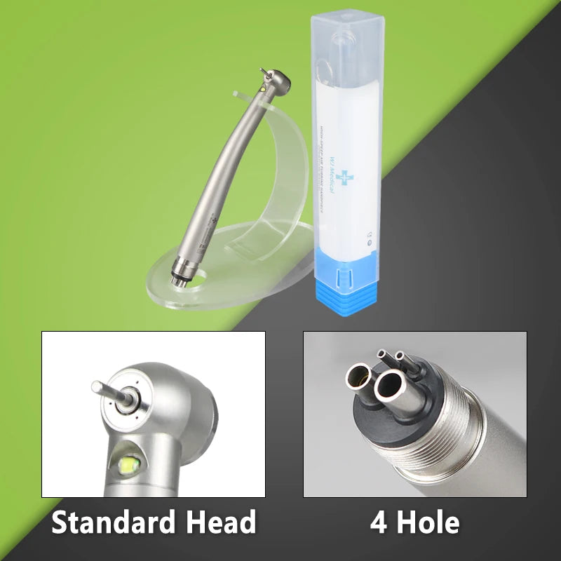 Vabena LED High-Speed Dental Handpiece | E-Generator Push Button Turbine