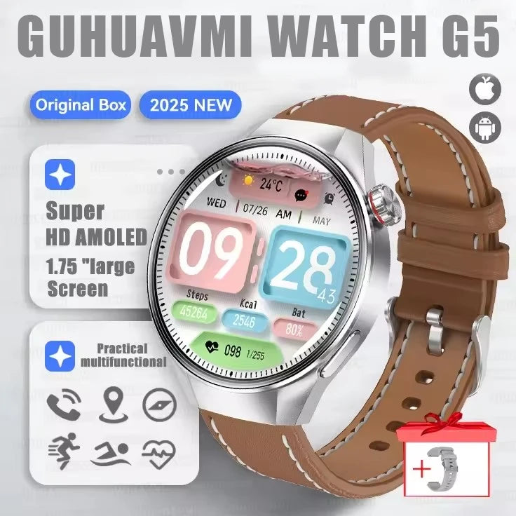 G5 PLUS Smartwatch | 1.75" HD AMOLED, GPS & Fitness Tracker