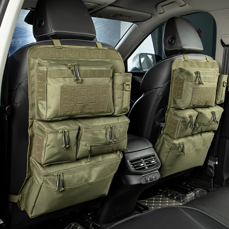 Vabena Tactical Car Seat Organizer – Multifunctional Storage Bag