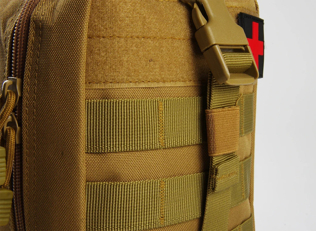 Tactical IFAK First Aid Survival Kit - 18 EMT Emergency Items MOLLE Pouch