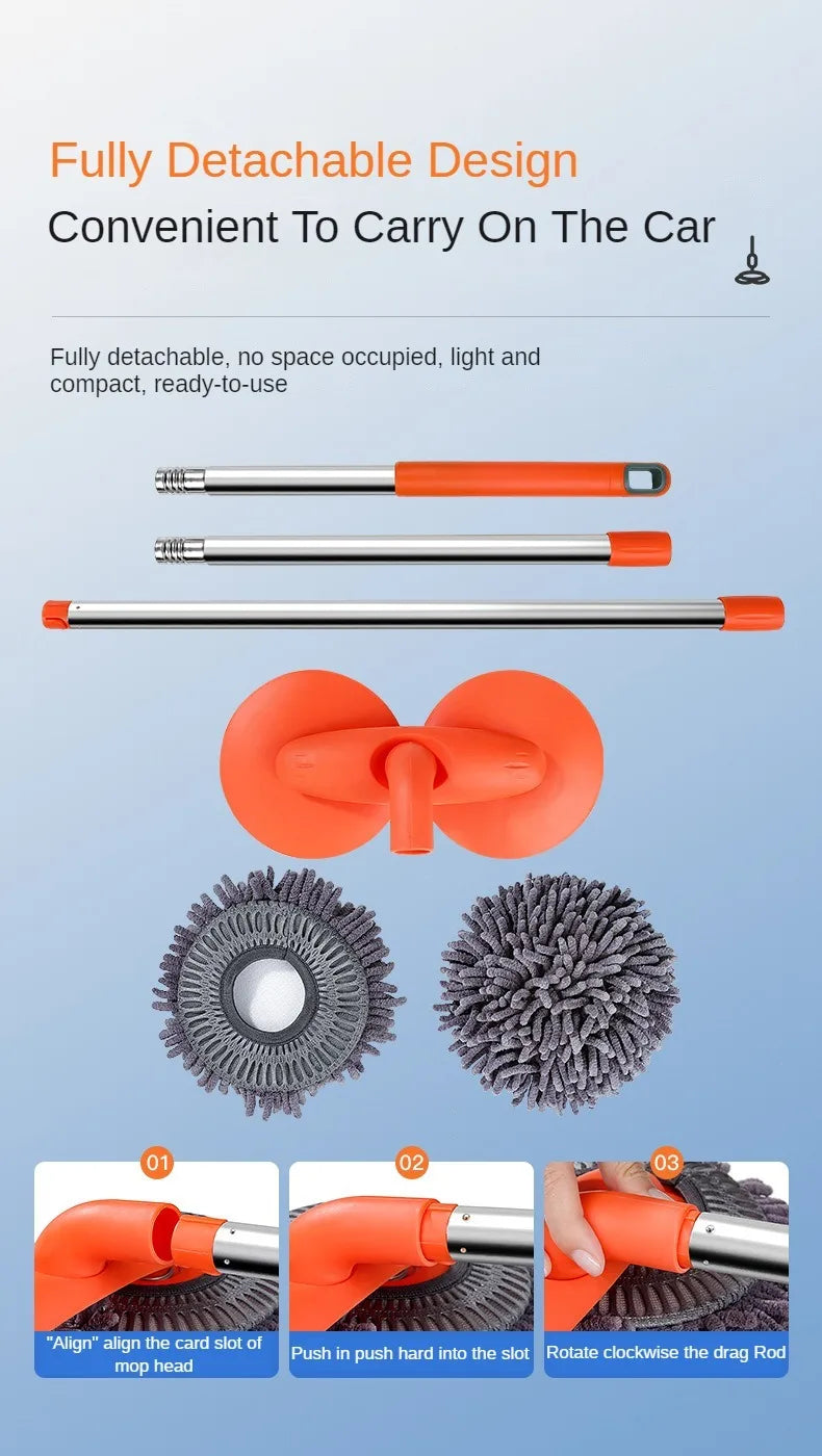 LEIBOO Telescopic Car Wash Mop - Foam Brush for Vehicle & Window Cleaning