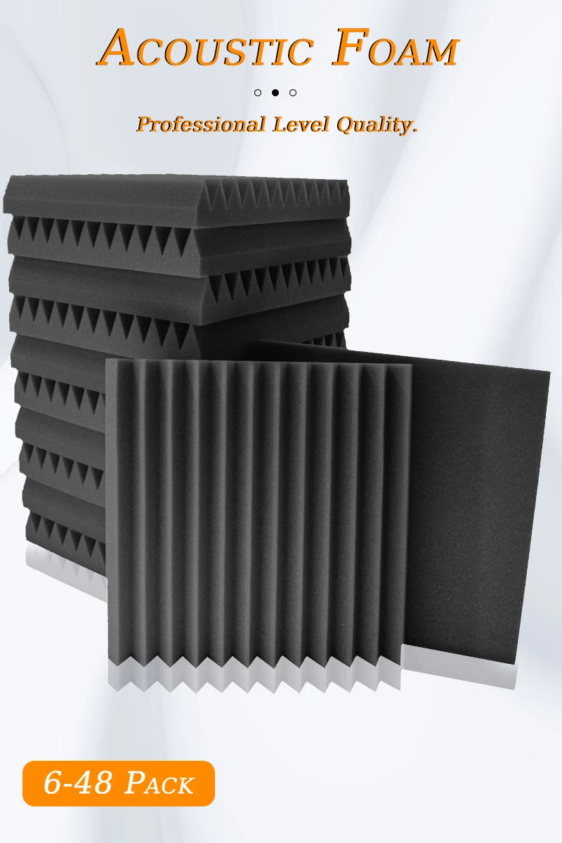 TOUO Sound Absorbing Foam Panels - Studio Acoustic Treatment & Soundproofing