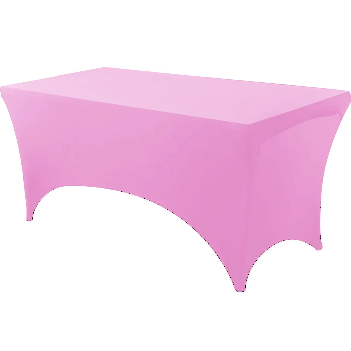 Spandex Tablecloth - Tight Fitted, Washable & Wrinkle Resistant Rectangular Table Cover for Events & Parties