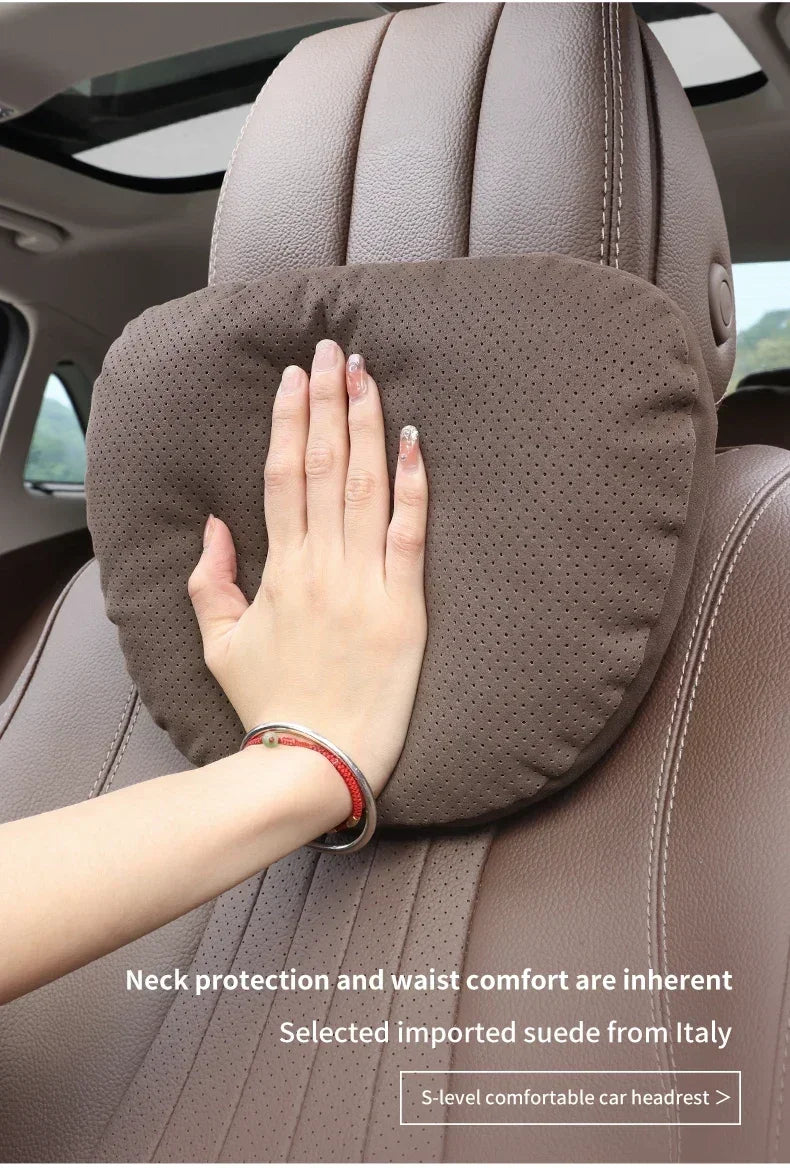 Premium Car Neck Support Pillow | Soft & Breathable Headrest Cushion | Maybach S Class Design