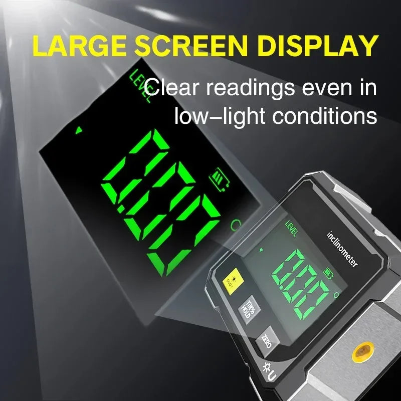 Digital Inclinometer with Dual Magnets & Laser Levels