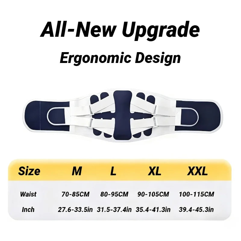 Back Brace Support Belt for Lower Back Pain Relief | Adjustable Lumbar Waist Support